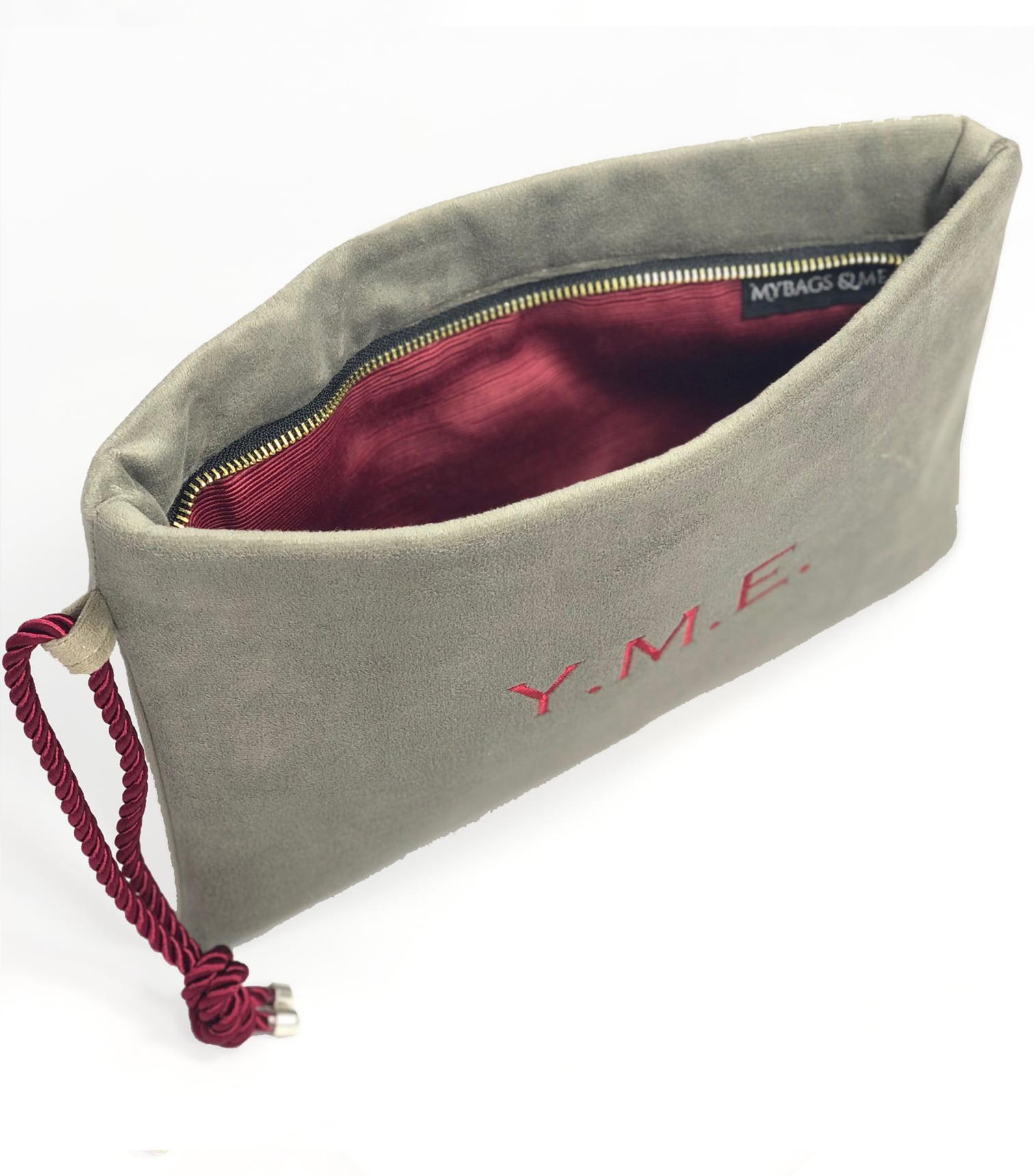 Clutch Terciopelo Gris