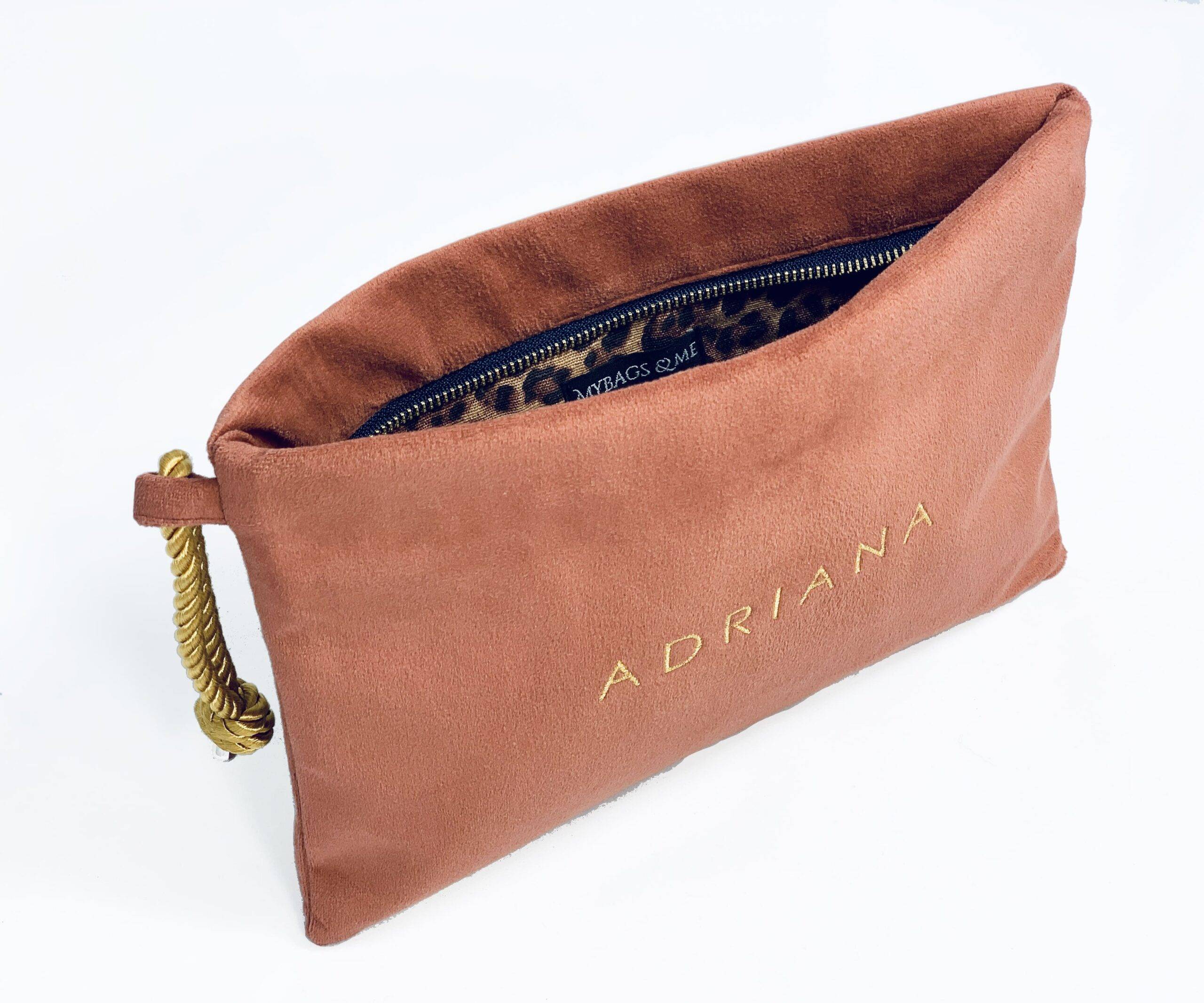 Clutch Terciopelo Teja