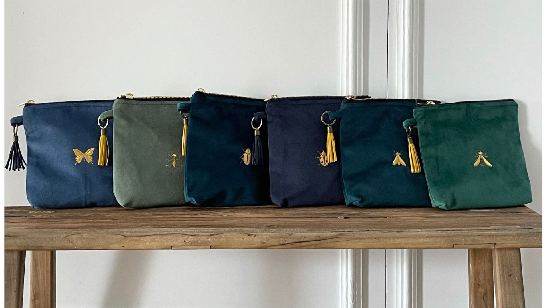 Minibag Terciopelo Azul Marino - Imagen 2