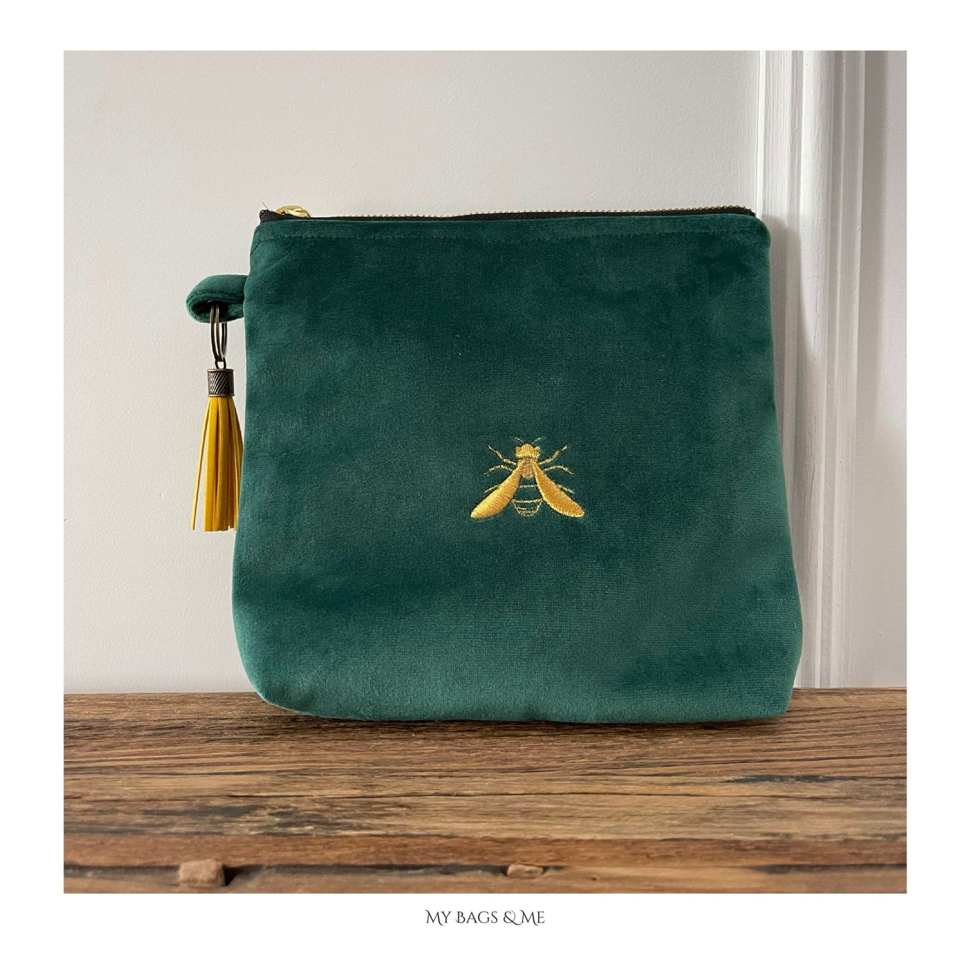 Minibag Terciopelo Verde Oscuro