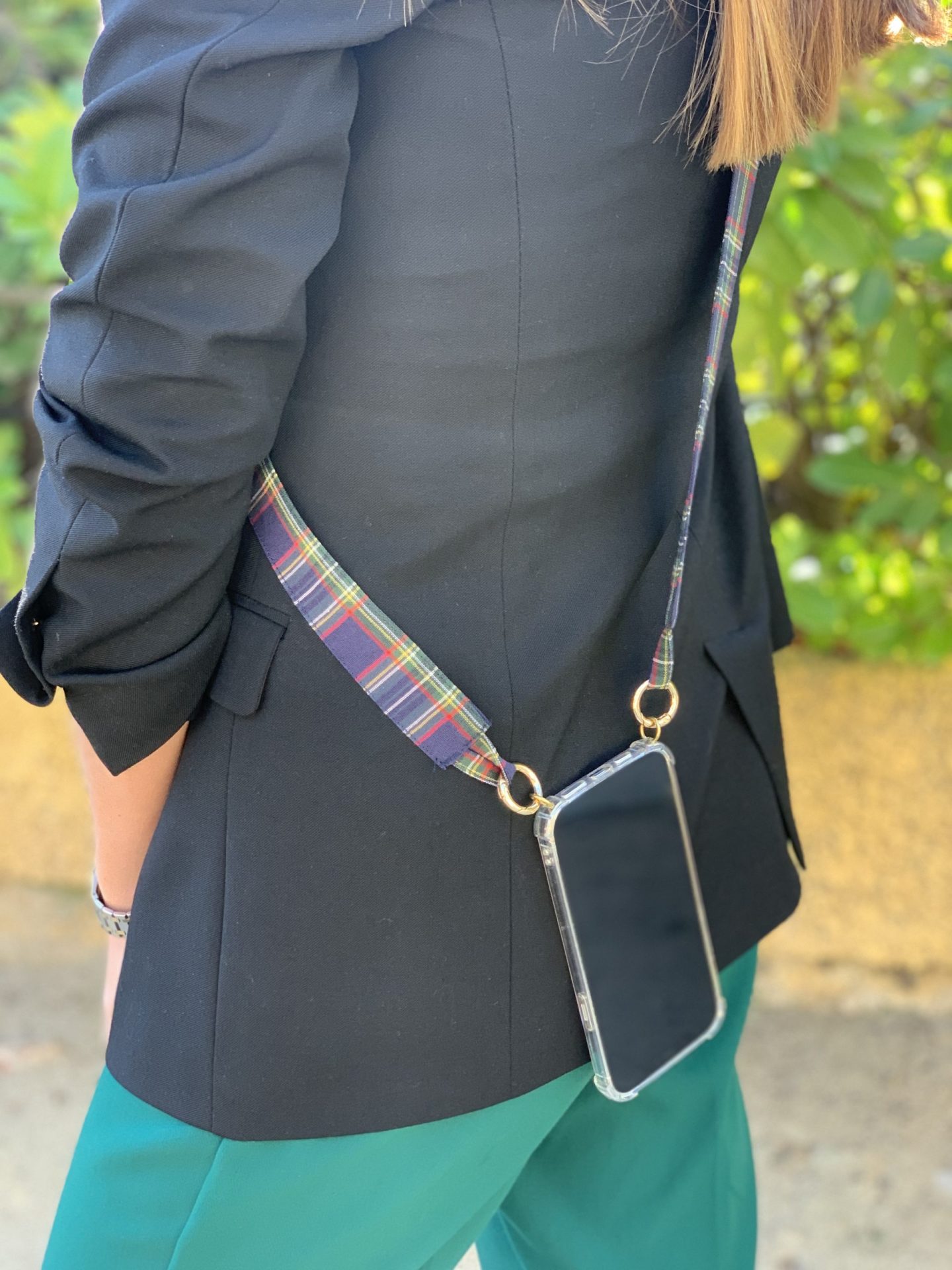 Phone Strap Tartan Azul - Imagen 4