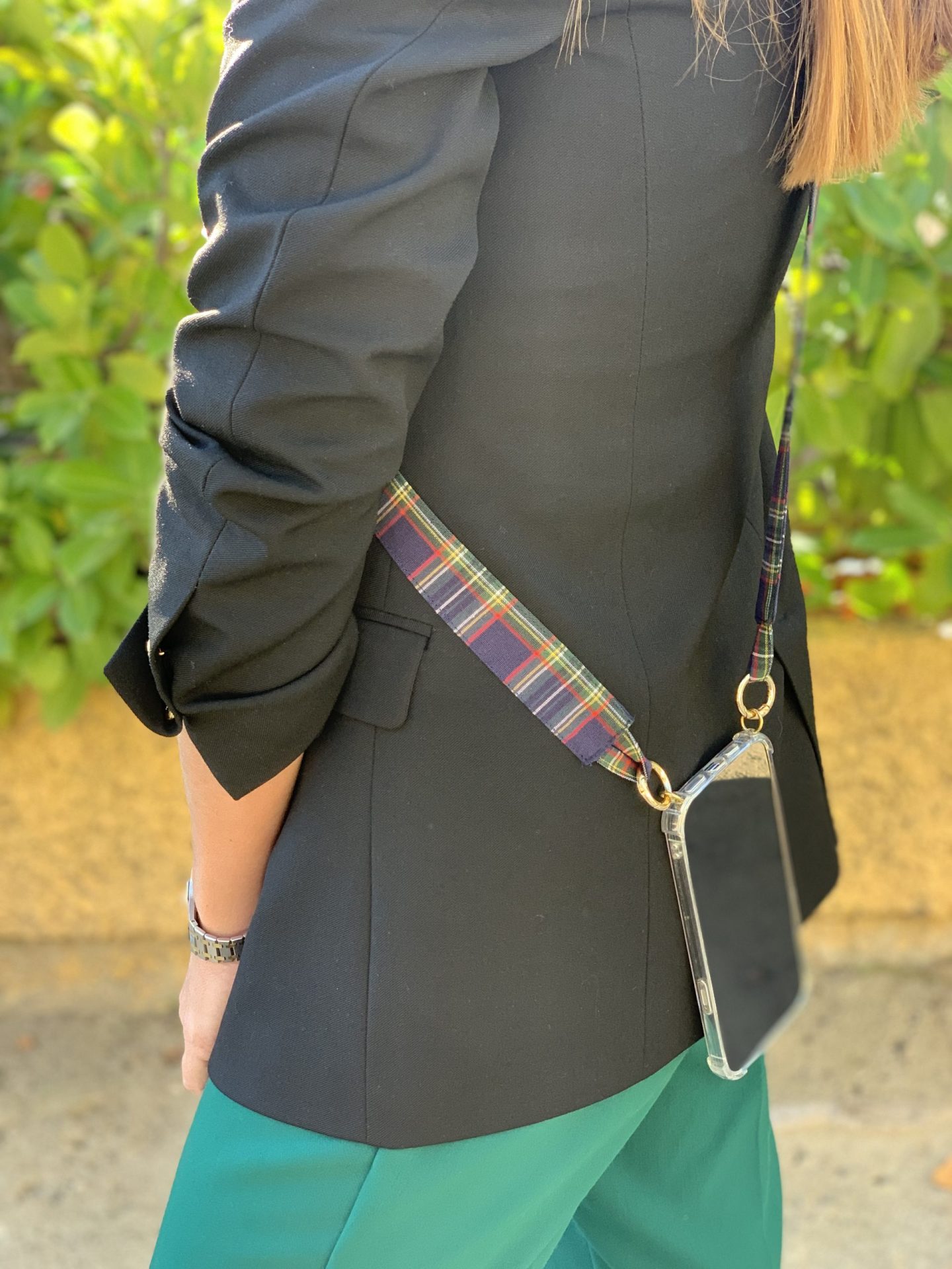 Phone Strap Tartan Azul - Imagen 5