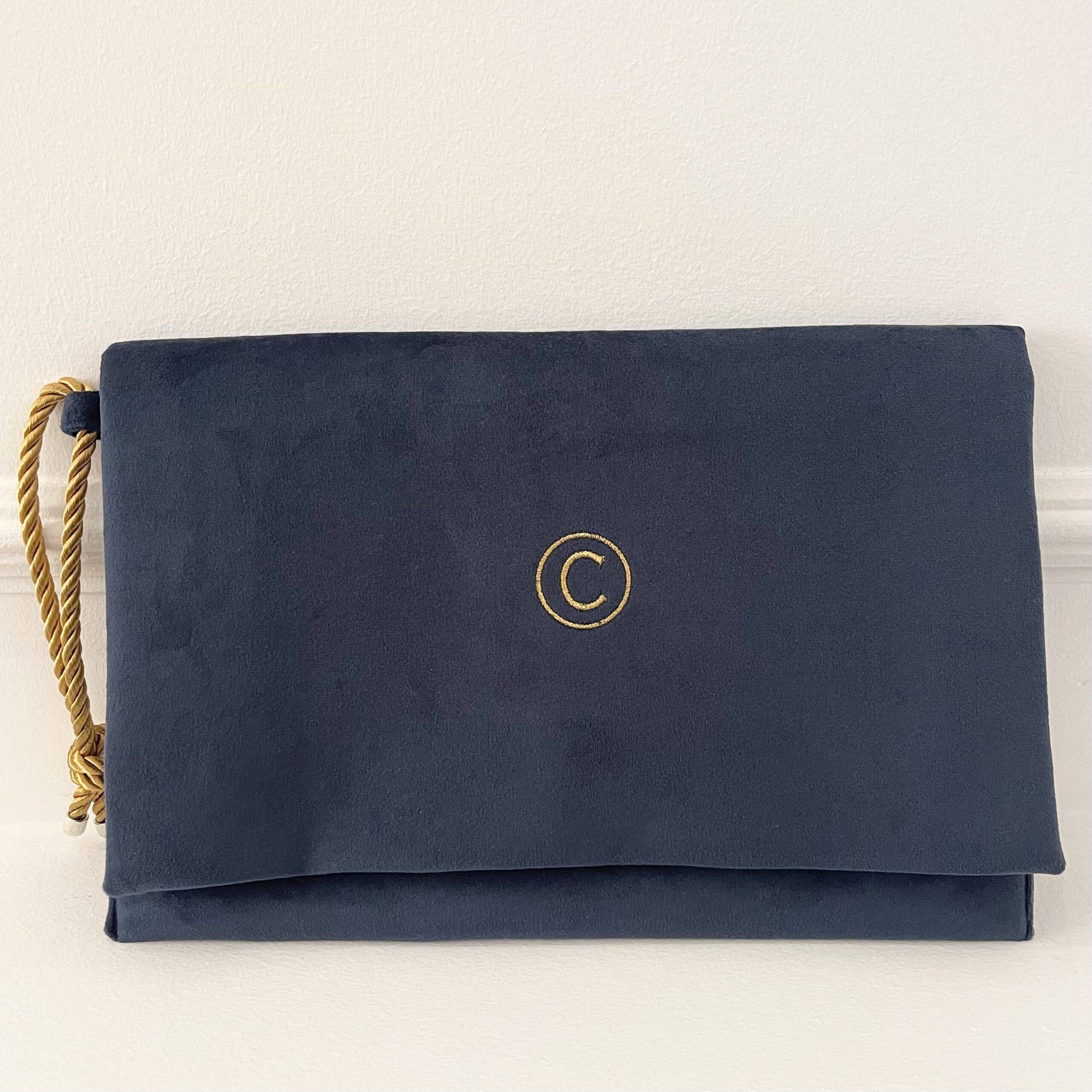 Cartera Terciopelo Marino